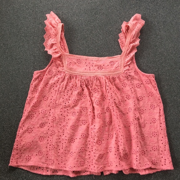 Lucky Brand Pink Lace Tank Top Size M Medium - Picture 6 of 10